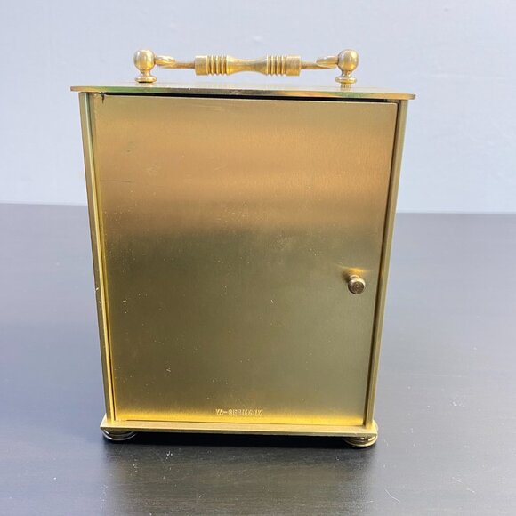 West Germany Sensor Quartz, Brass Clock Working Perfectly, Golden and Black, Tab - Picture 10 of 10